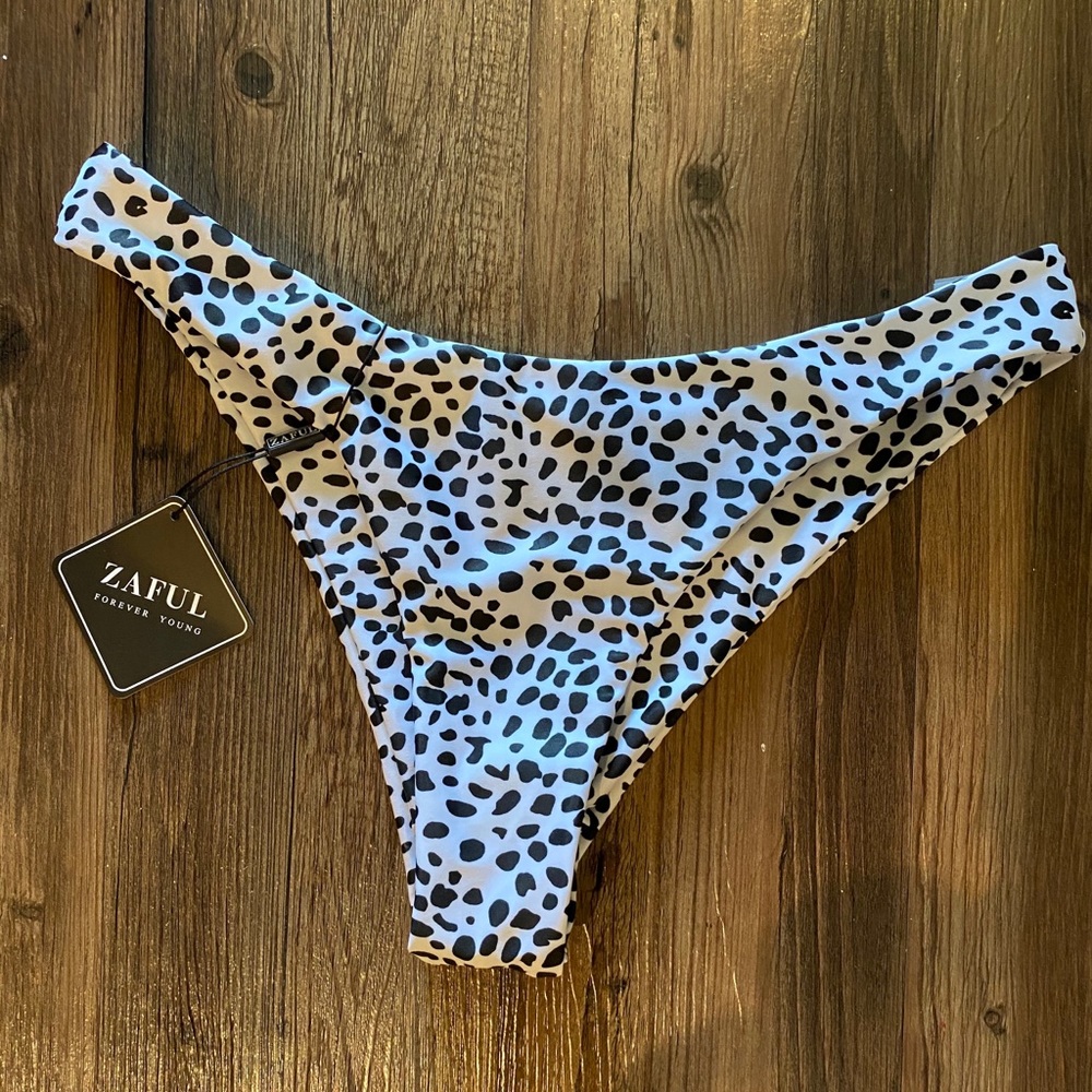 Dalmatian print bikini bottoms
